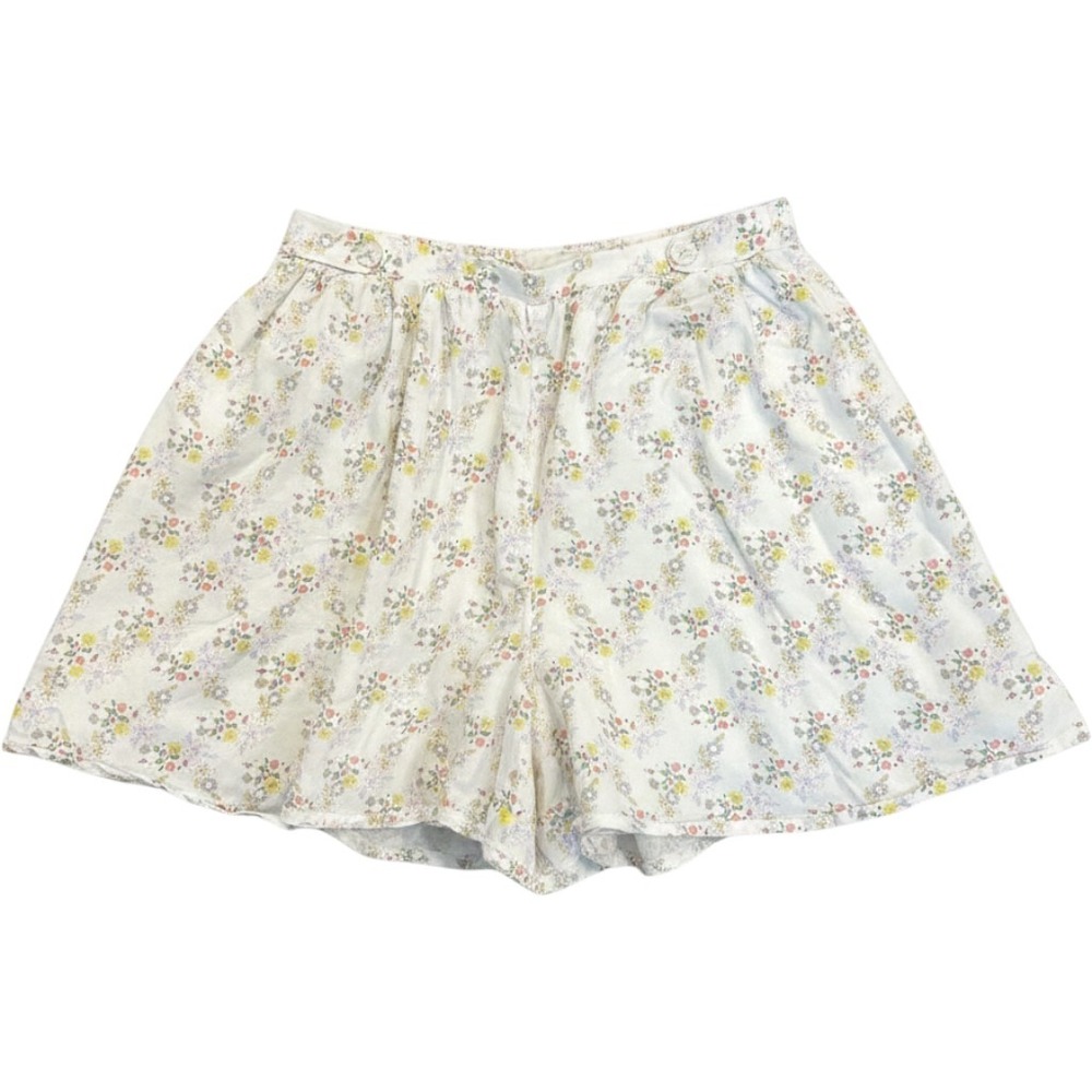 Matilda Jane Girls Cream Floral Skort Shorts Size 10 B17136 Oct 14